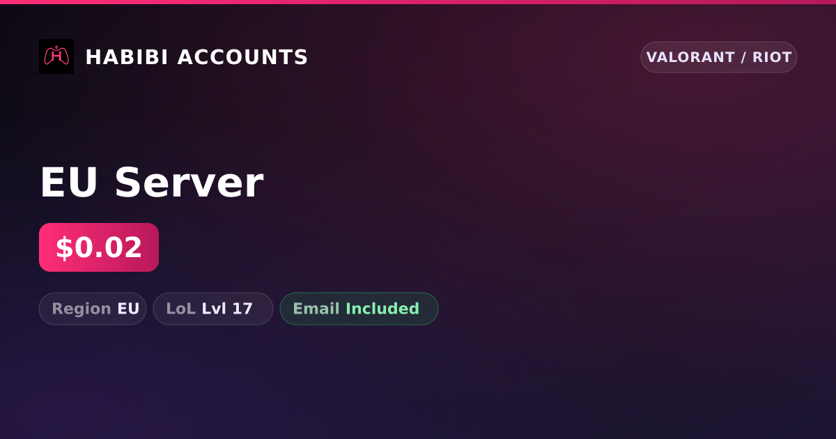 EU Server — HabibiAccounts