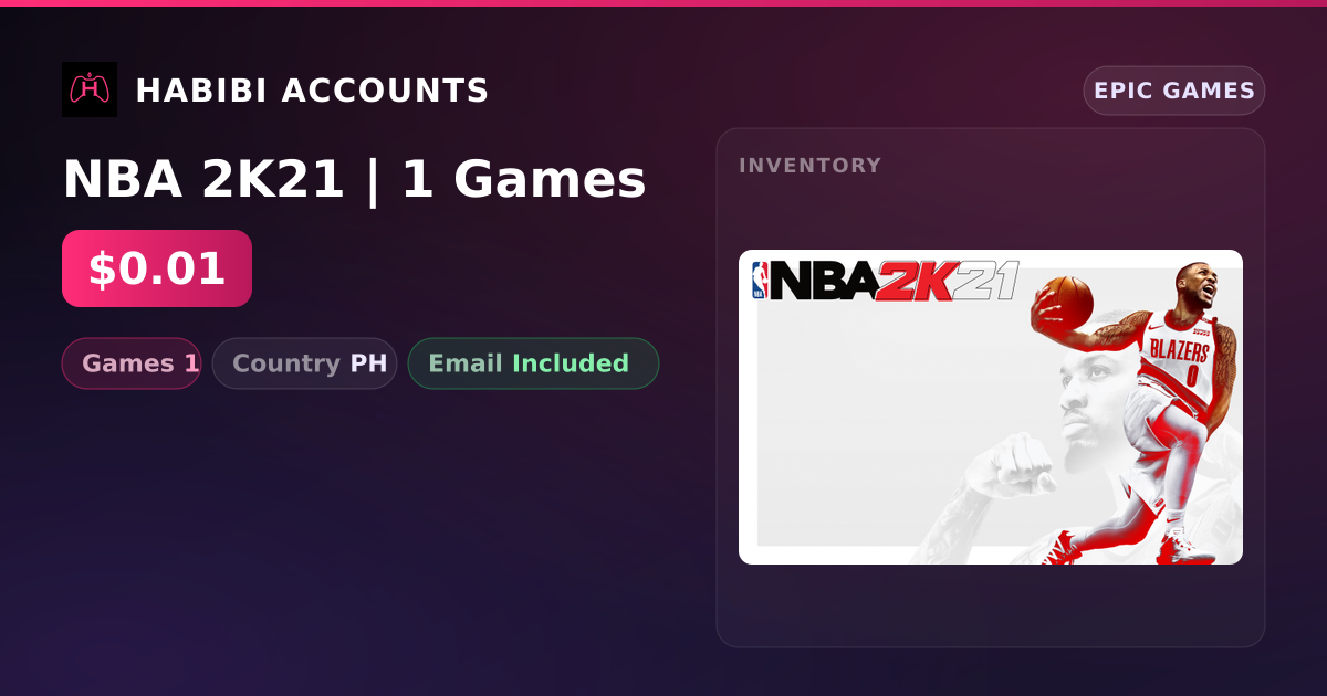 NBA 2K21 | 1 Games — HabibiAccounts