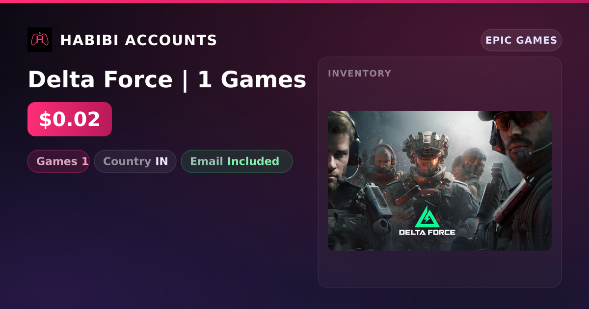 Delta Force | 1 Games — HabibiAccounts
