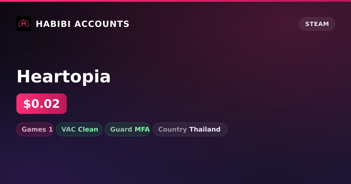 Heartopia — HabibiAccounts
