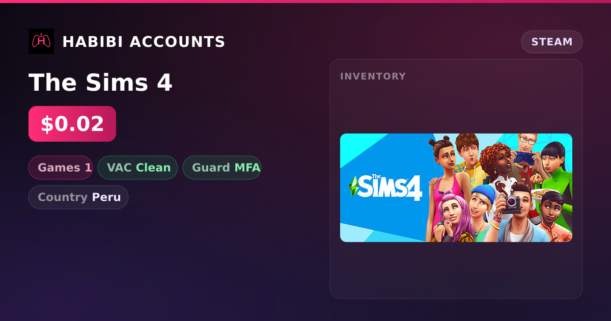 The Sims 4 — HabibiAccounts