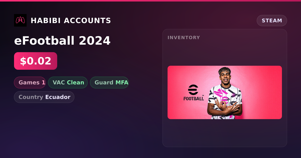 eFootball 2024 — HabibiAccounts