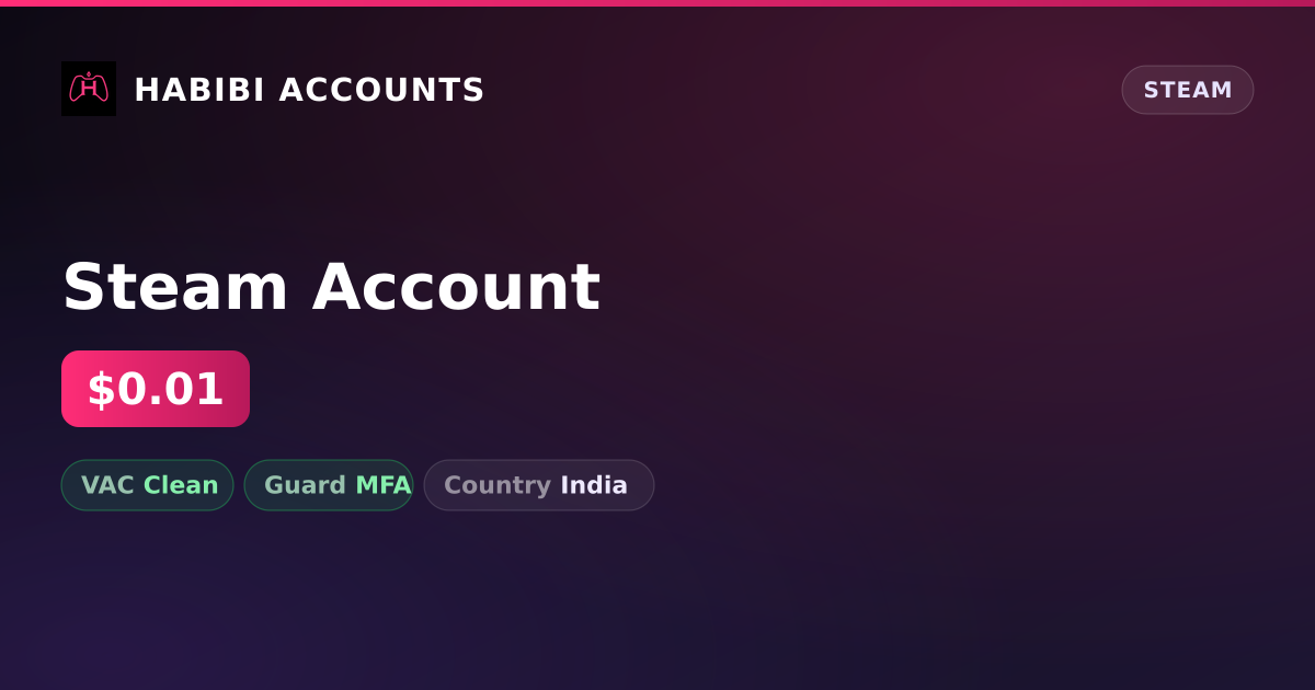 Steam Account — HabibiAccounts