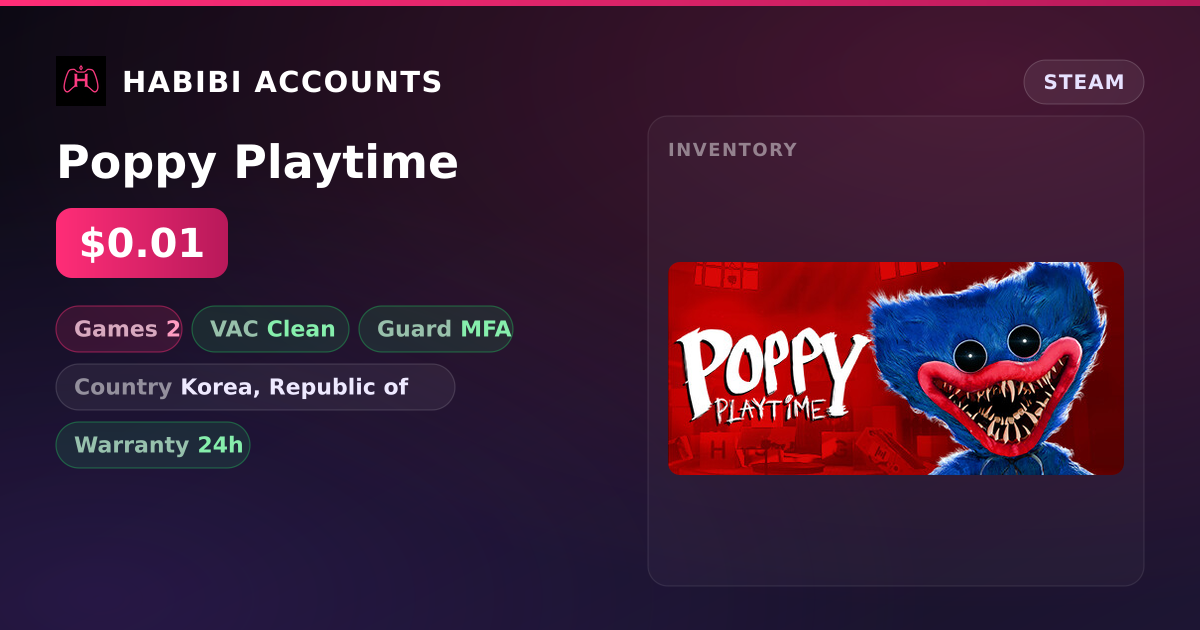 Poppy Playtime — HabibiAccounts