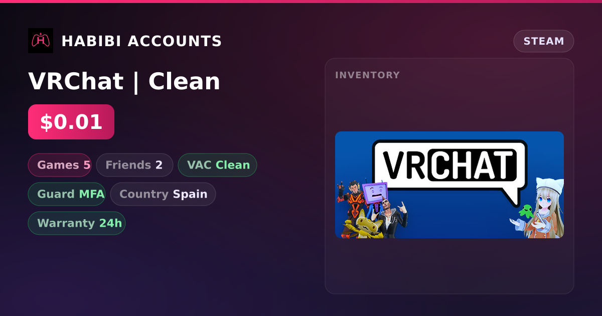 VRChat | Clean — HabibiAccounts