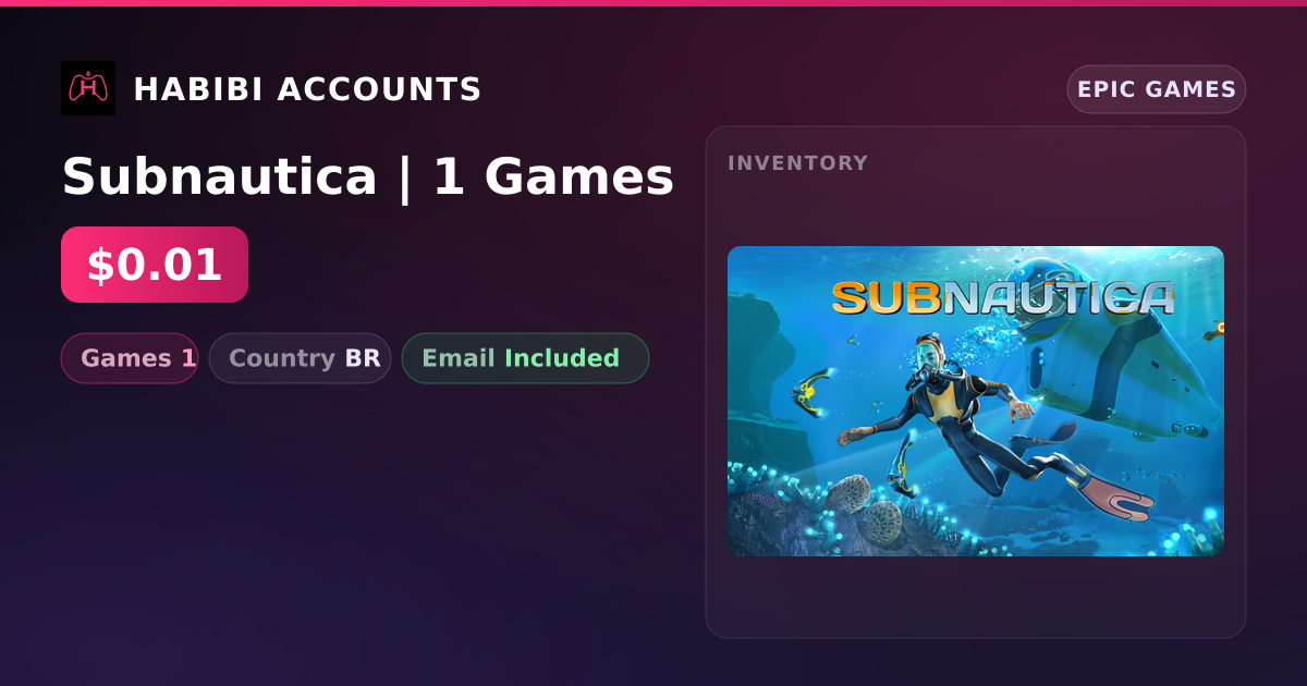 Subnautica | 1 Games — HabibiAccounts