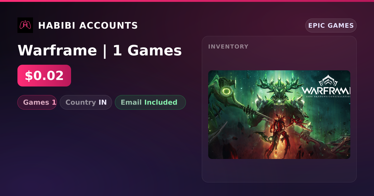 Warframe | 1 Games — HabibiAccounts