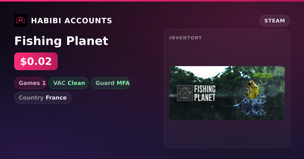 Fishing Planet — HabibiAccounts