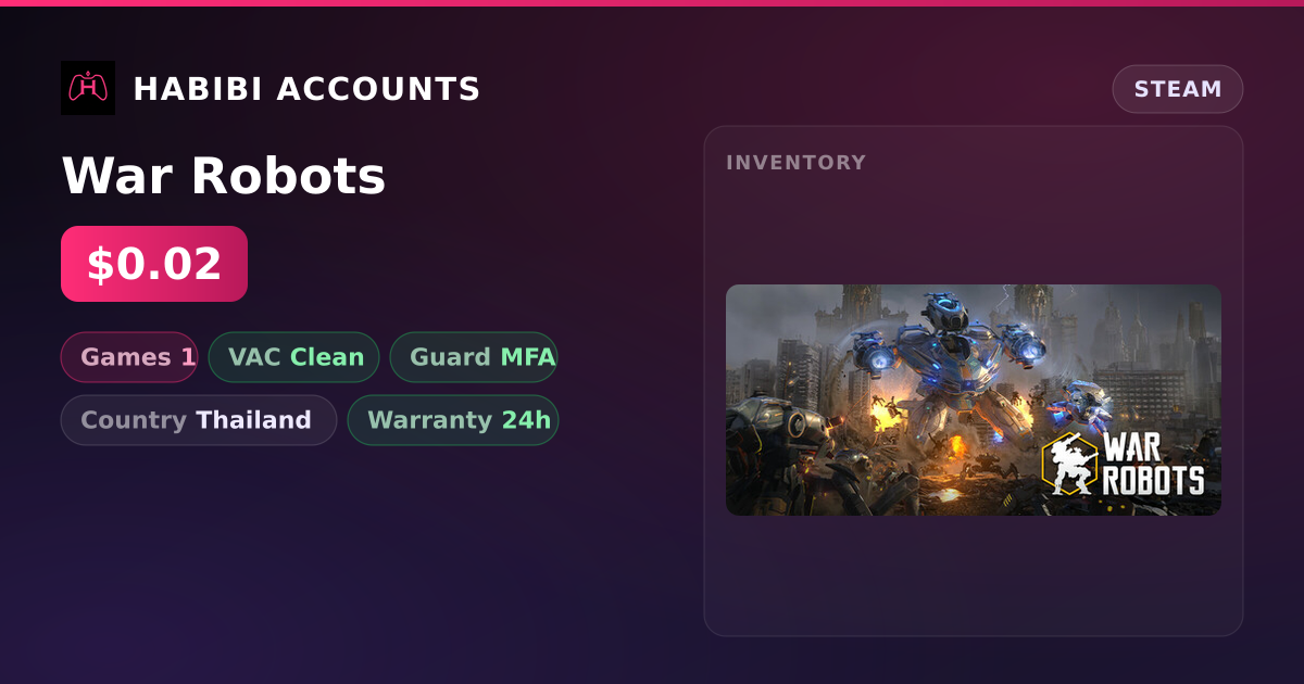 War Robots — HabibiAccounts