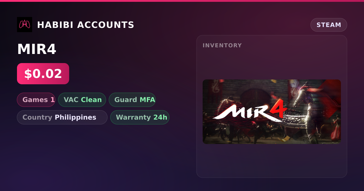 MIR4 — HabibiAccounts