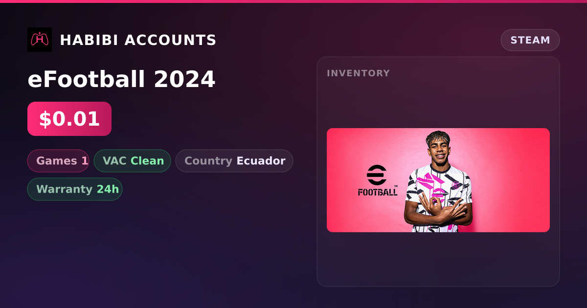 eFootball 2024 — HabibiAccounts