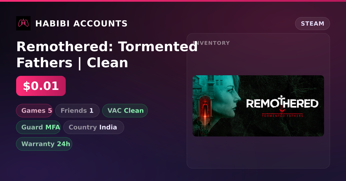 Remothered: Tormented Fathers | Clean — HabibiAccounts