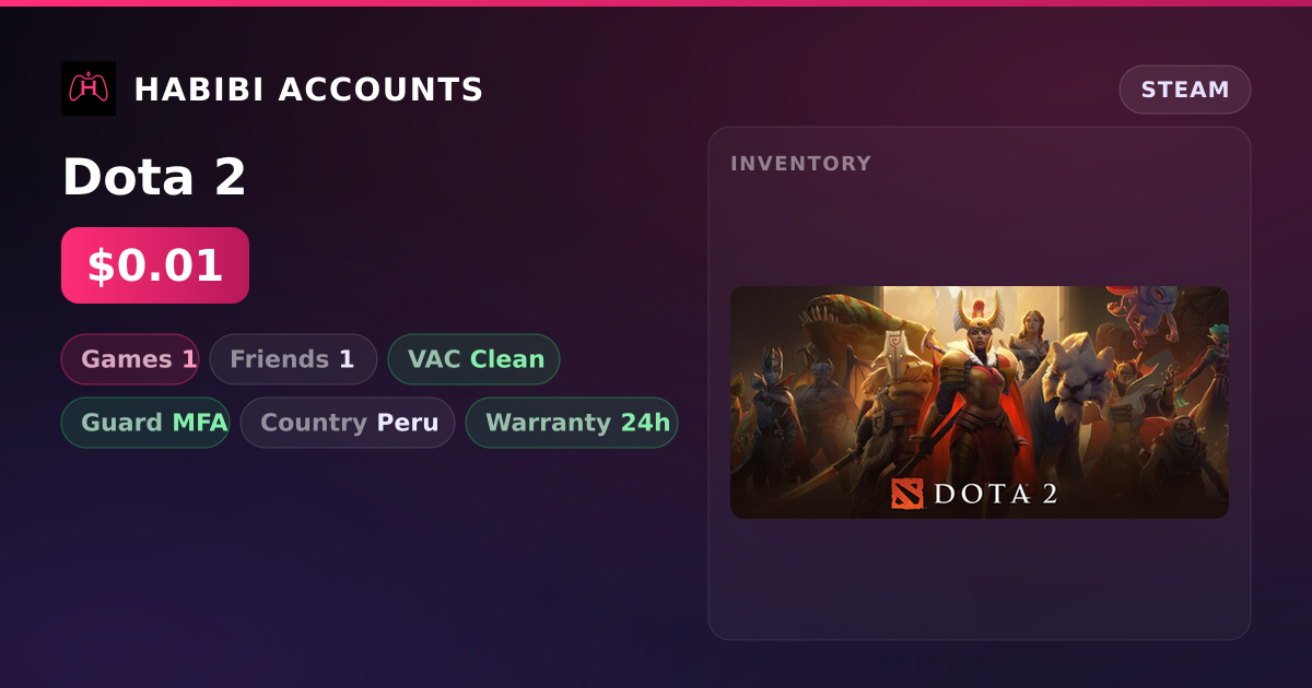 Dota 2 — HabibiAccounts