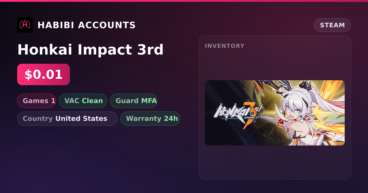 Honkai Impact 3rd — HabibiAccounts
