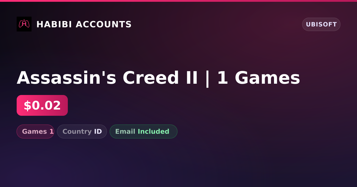 Assassin's Creed II | 1 Games — HabibiAccounts