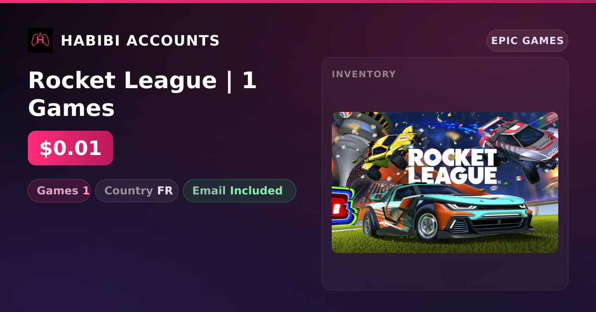 Rocket League | 1 Games — HabibiAccounts