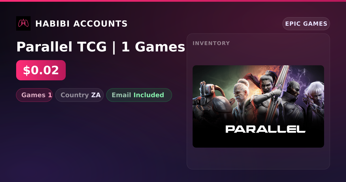 Parallel TCG | 1 Games — HabibiAccounts