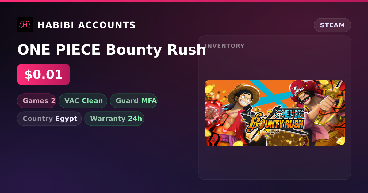 ONE PIECE Bounty Rush — HabibiAccounts