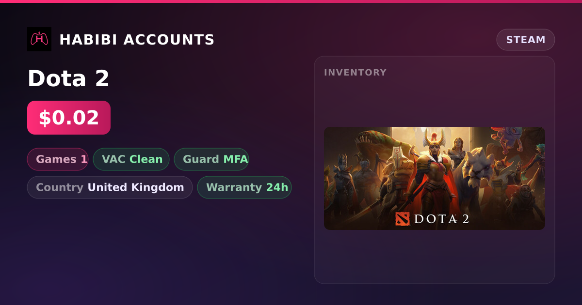 Dota 2 — HabibiAccounts