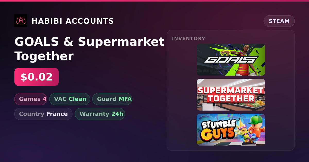 GOALS & Supermarket Together — HabibiAccounts
