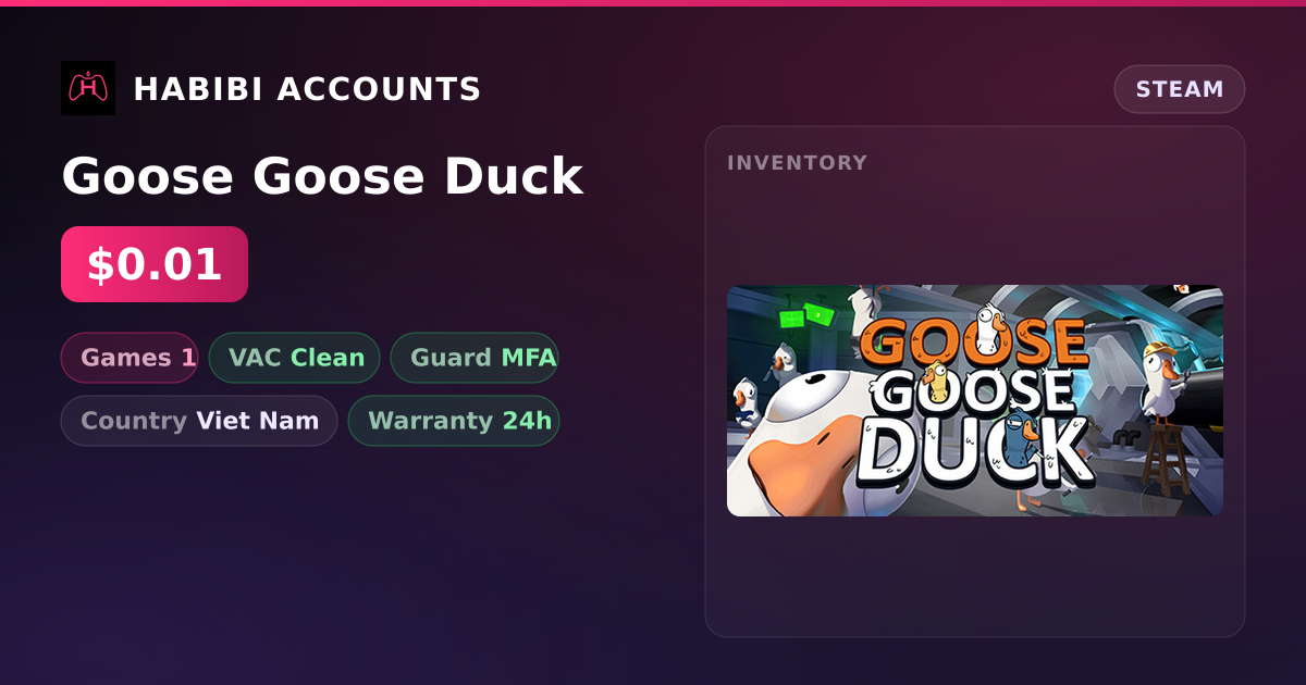 Goose Goose Duck — HabibiAccounts