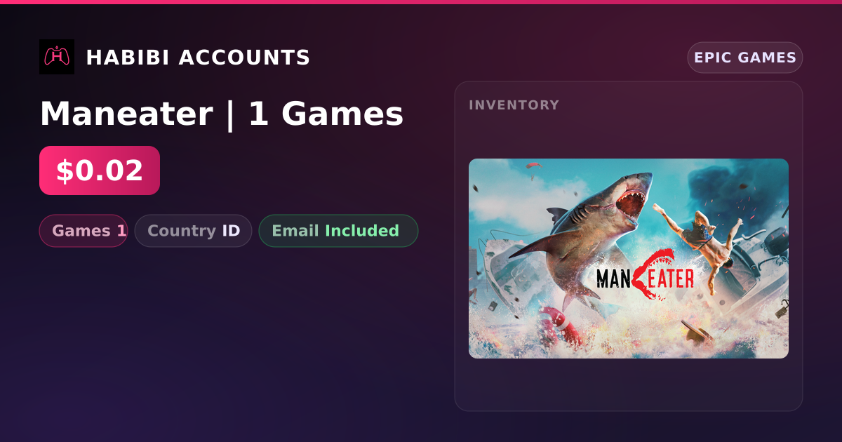 Maneater | 1 Games — HabibiAccounts