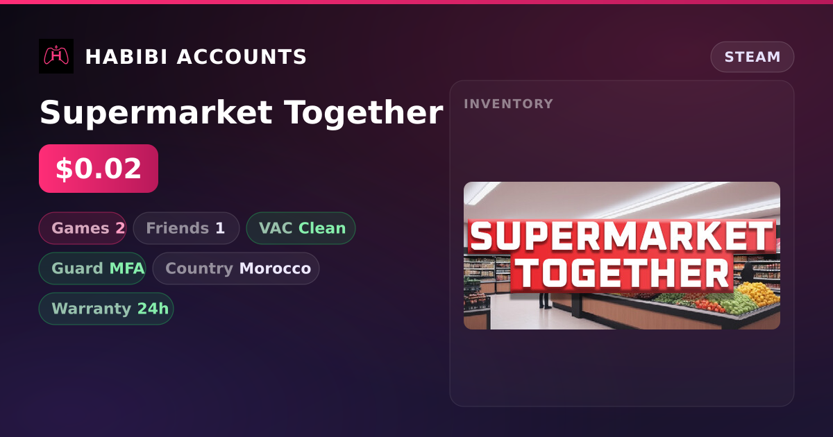Supermarket Together — HabibiAccounts