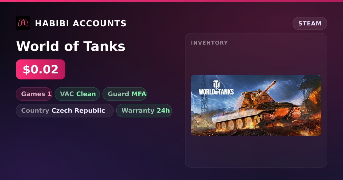 World of Tanks — HabibiAccounts