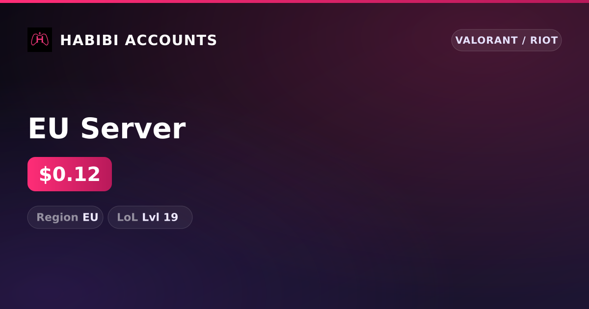 EU Server — HabibiAccounts