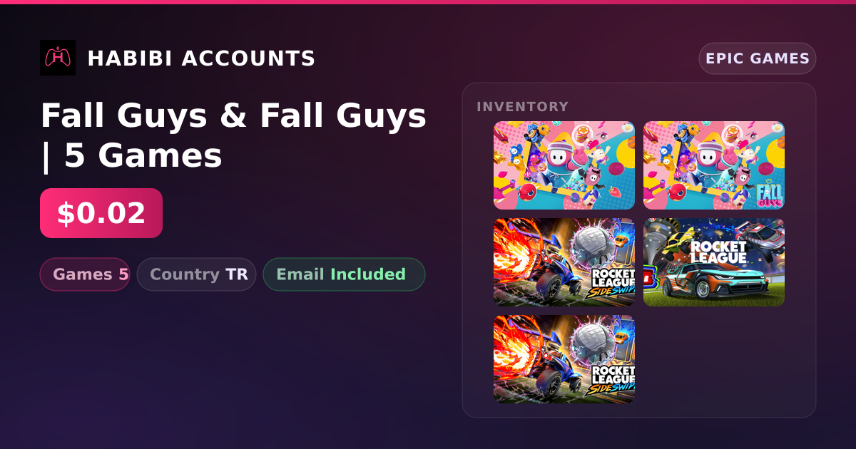 Fall Guys & Fall Guys | 5 Games — HabibiAccounts