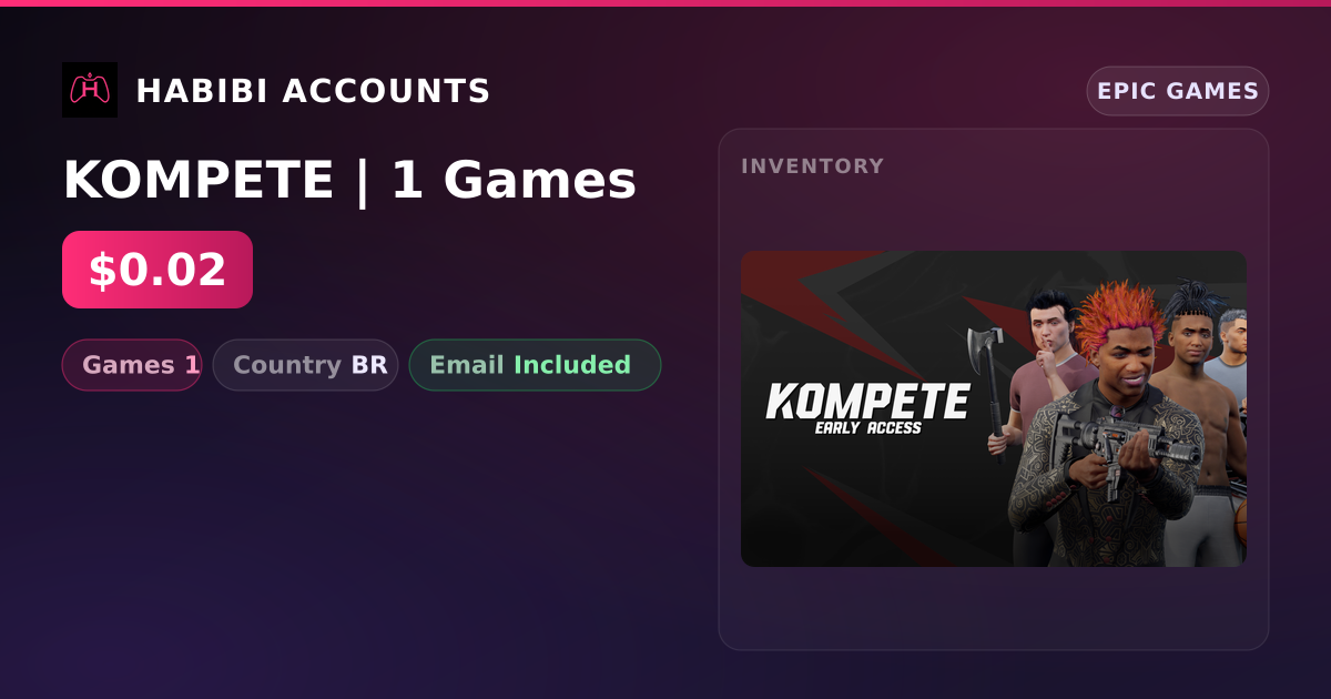 KOMPETE | 1 Games — HabibiAccounts