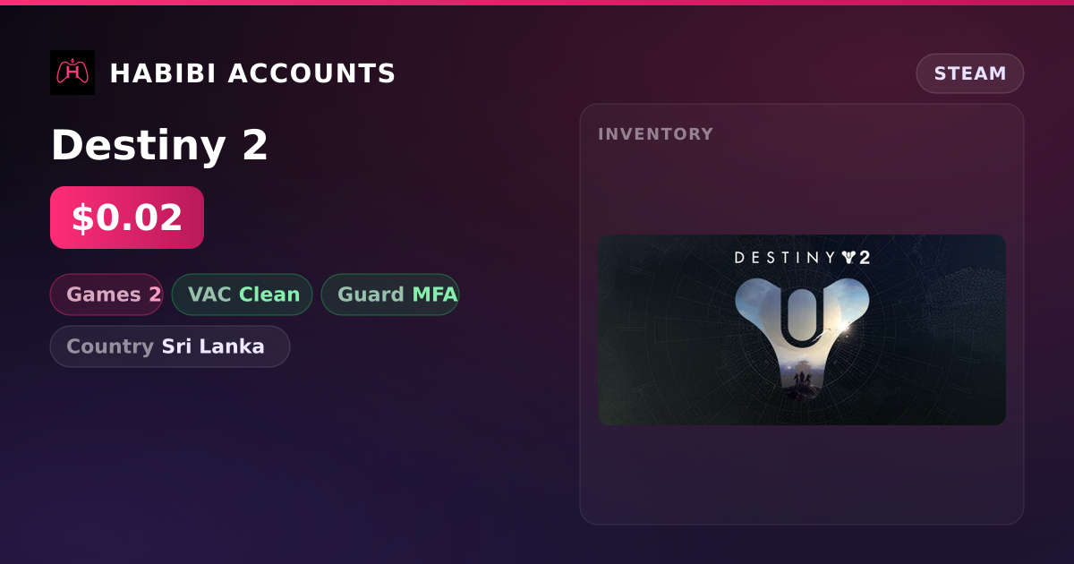 Destiny 2 — HabibiAccounts
