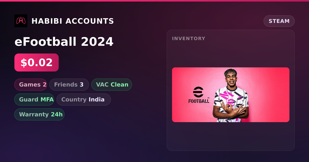 eFootball 2024 — HabibiAccounts