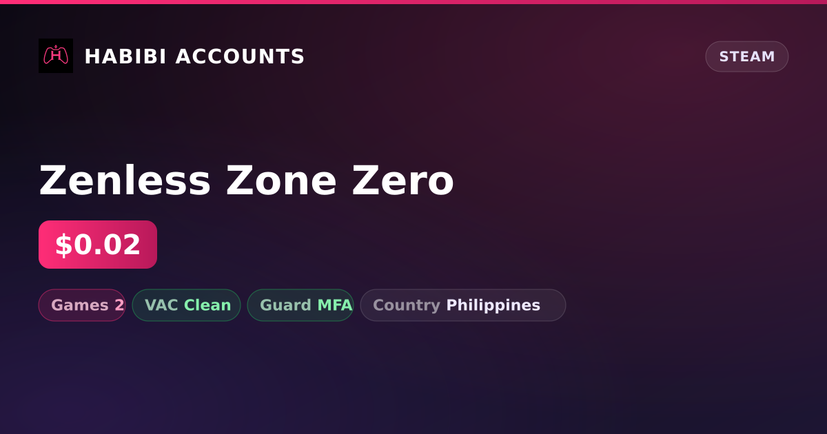 Zenless Zone Zero — HabibiAccounts