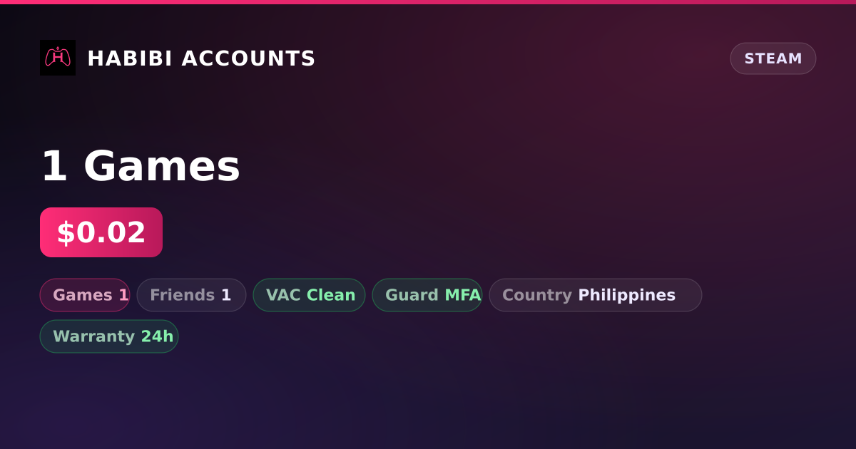 1 Games — HabibiAccounts