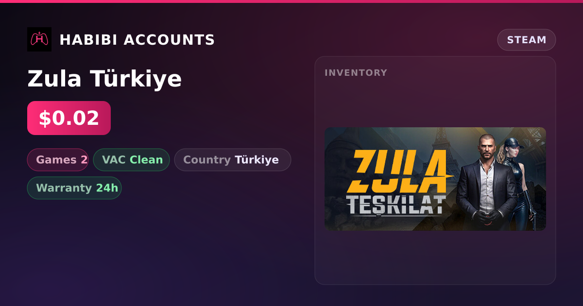 Zula Türkiye — HabibiAccounts