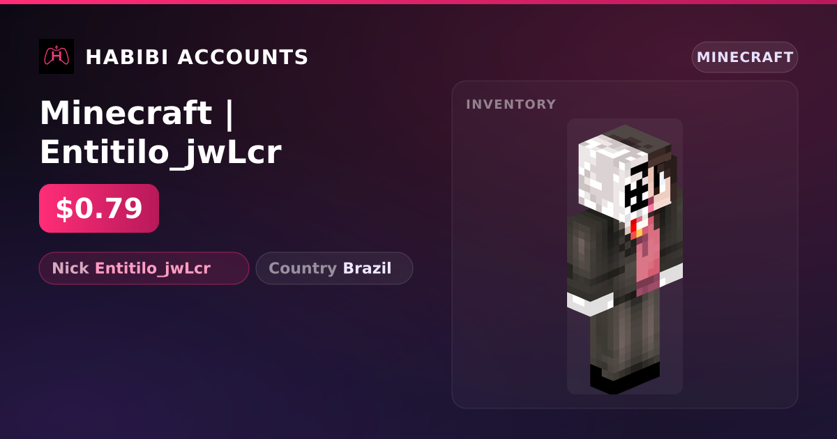 Minecraft | Entitilo_jwLcr — HabibiAccounts