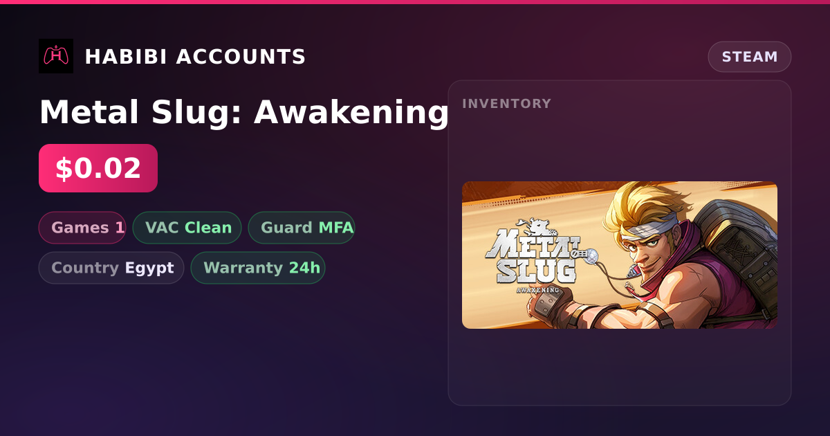 Metal Slug: Awakening — HabibiAccounts