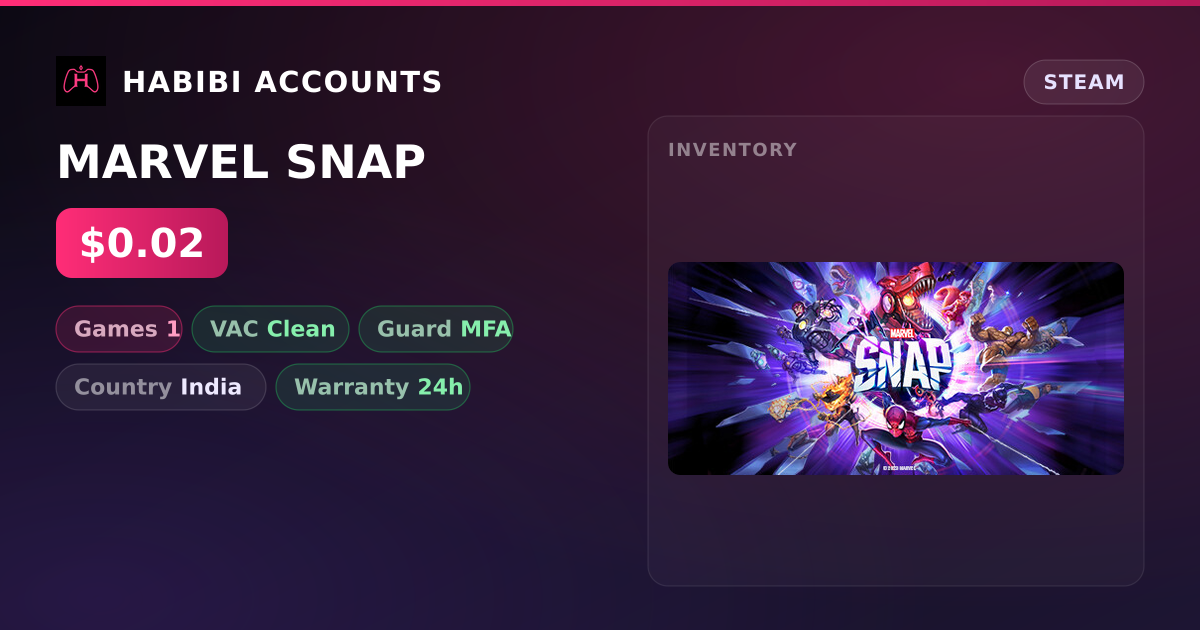 MARVEL SNAP — HabibiAccounts