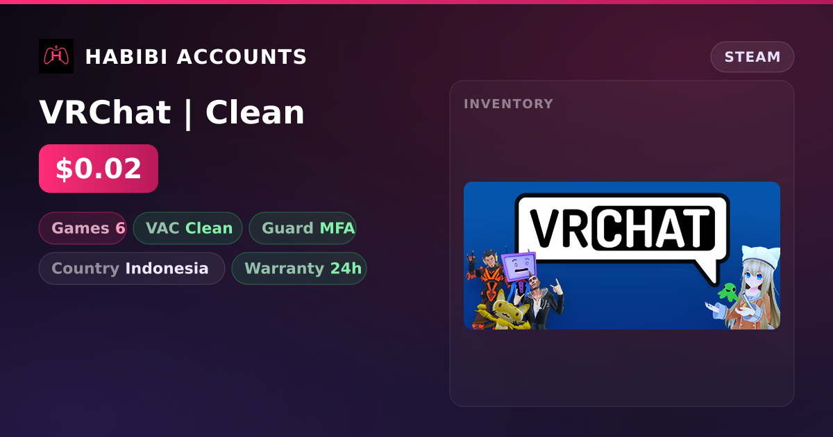 VRChat | Clean — HabibiAccounts