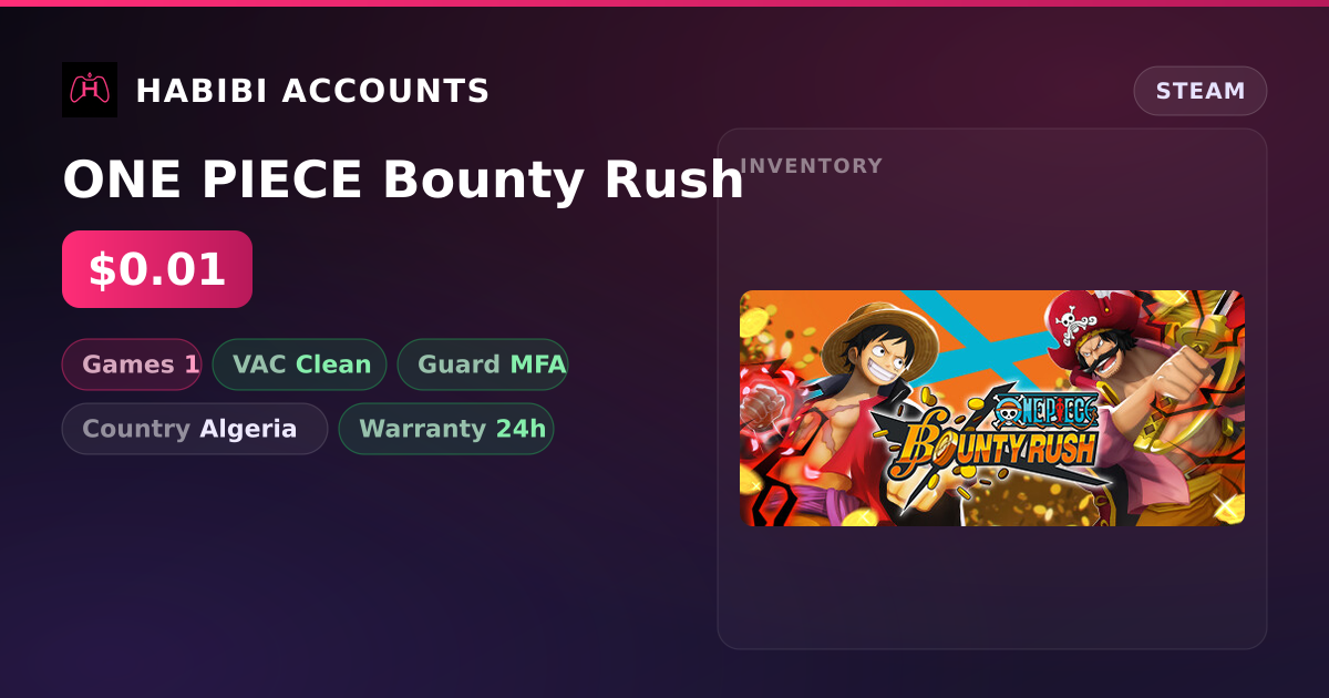 ONE PIECE Bounty Rush — HabibiAccounts