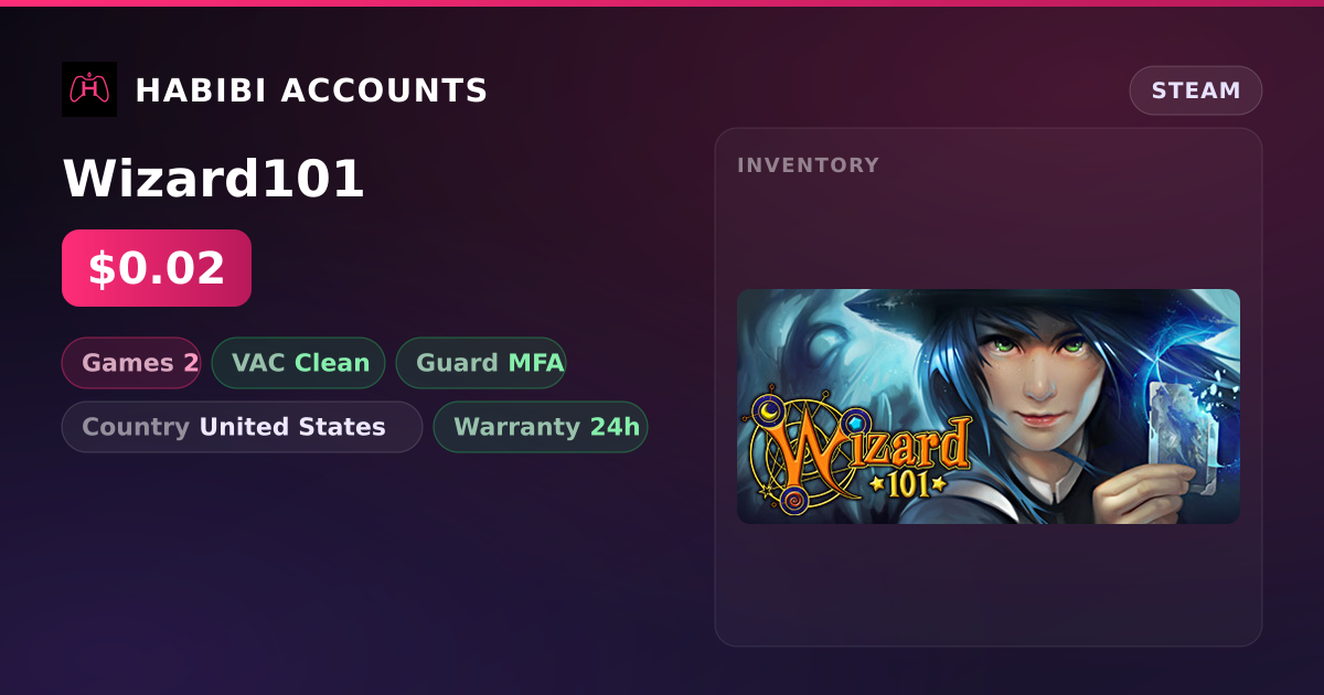Wizard101 — HabibiAccounts