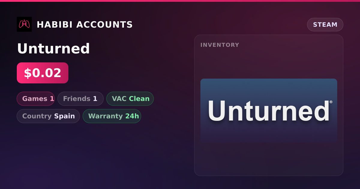 Unturned — HabibiAccounts