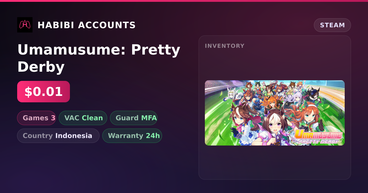 Umamusume: Pretty Derby — HabibiAccounts