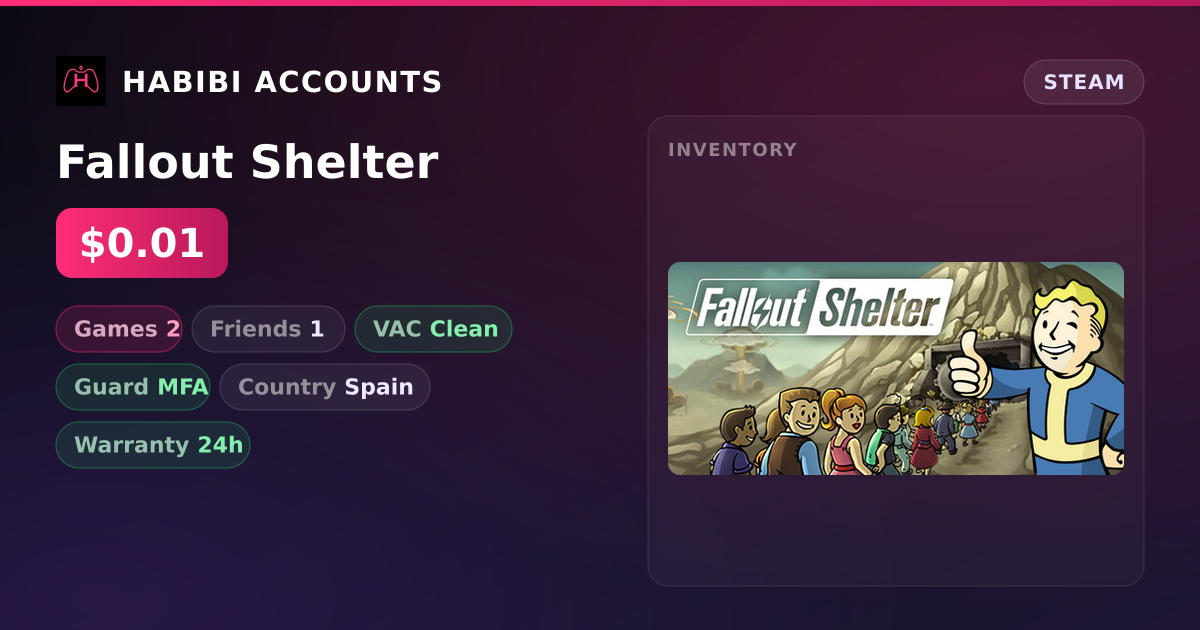 Fallout Shelter — HabibiAccounts