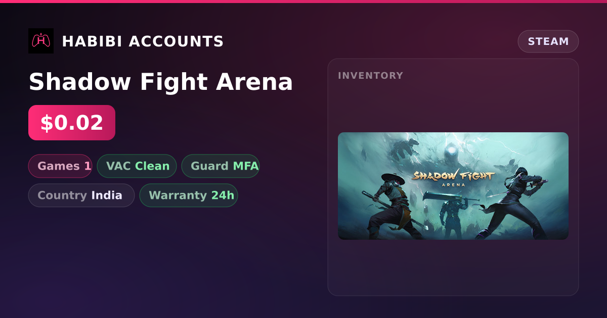 Shadow Fight Arena — HabibiAccounts