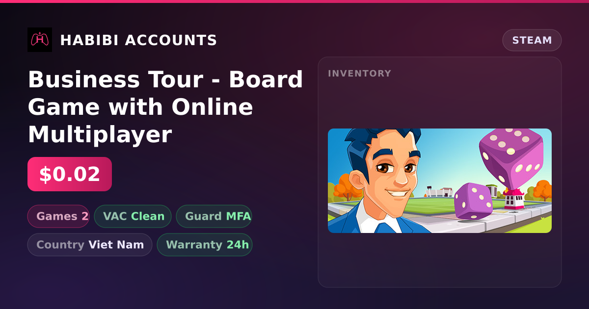 Business Tour - Board Game with Online Multiplayer — HabibiAccounts