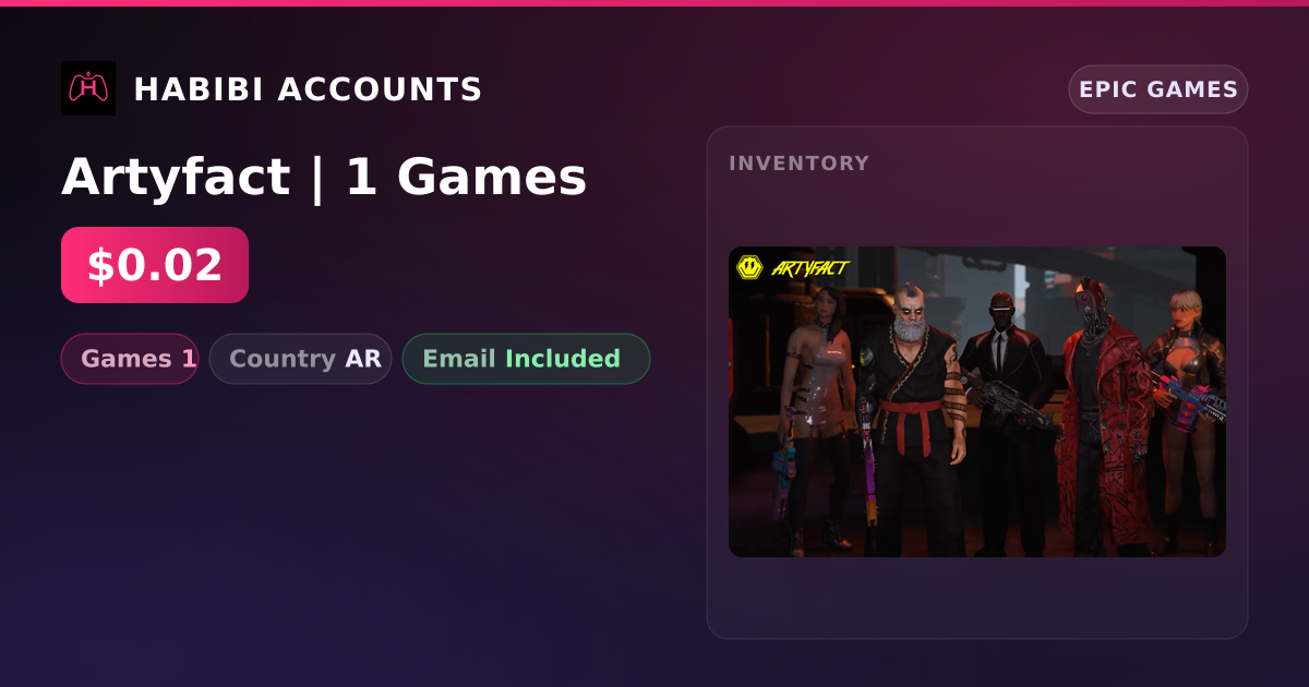 Artyfact | 1 Games — HabibiAccounts