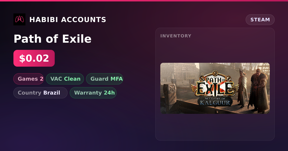 Path of Exile — HabibiAccounts