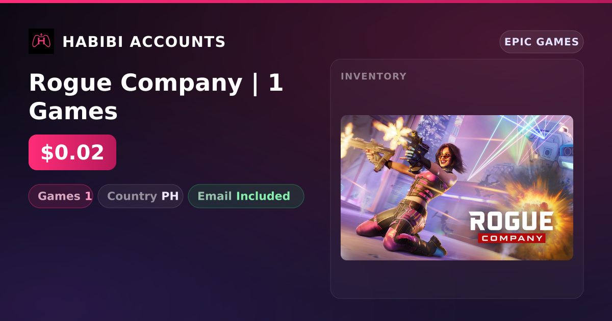 Rogue Company | 1 Games — HabibiAccounts